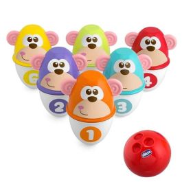 Juego de bolos animales con pelota 11x15x9 cm