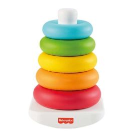 Fisher-Price Pirámide Balanceante Ecológica con 5 Aros para Bebés a partir de 4 Meses