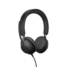 Jabra Evolve2 40 Auriculares Stereo con USB-C, Optimizado para MS Teams - Cancelación de Ruido y Sonido Excepcional