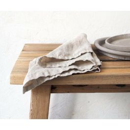 DKD Home Decor Mantel Cuadrado Beige 150x150 cm Lino Algodón 55/45% con 4 Servilletas (Set 5 Piezas) DKD Home Decor Mantel Cuadrado Beige 150x150 cm Lino Algodón 55/45% con 4 Servilletas (Set 5 Piezas)