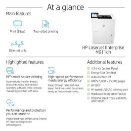 HP Impresora laser monocrono laserJet Enterprise M611dn