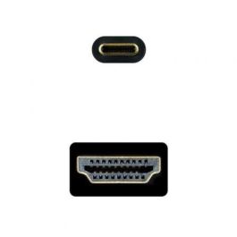 Nanocable 10.15.5132 Cable Conversor USB-C Macho a HDMI Macho 1.8m Negro 4K@30Hz, HDMI 1.4, Thunderbolt 3, DisplayPort Alt Mode Nanocable 10.15.5132 Cable Conversor USB-C Macho a HDMI Macho 1.8m Negro 4K@30Hz, HDMI 1.4, Thunderbolt 3, DisplayPort Alt Mode