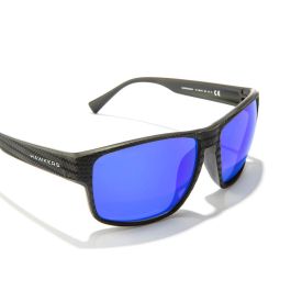 Hawkers Gafas de Sol FASTER RAW CARBON FIBER #Black Sky Unisex Montura TR-90 Rectangular Negra