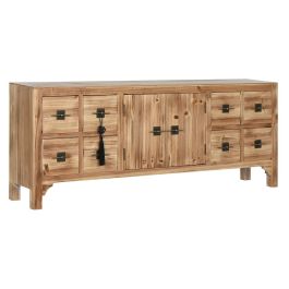 Mueble de TV Home ESPRIT Negro Natural Abeto Madera MDF 130 x 24 x 51 cm Precio: 210.58999962. SKU: B15ZP5DF2A