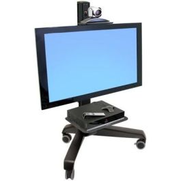 Ergotron NEO-Flex Carro Multimedia para Panel Plano Negro, Soporta Pantallas de 50" a 70"