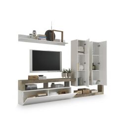 Mueble de TV DKD Home Decor Blanco Metal Aluminio Madera MDF 277 x 75 x 173 cm 277 x 35 x 173 cm Precio: 531.49999958. SKU: S3044396