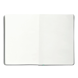 Antartik Cuaderno A5 Tapa Dura Hojas Lisas Gris y Turquesa 100 Hojas 80gr FSC Cierre Gomilla Bolsillo Sobre