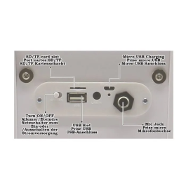 Lexibook Altavoz Bluetooth Portátil iParty con Micrófono y Efectos de Luz