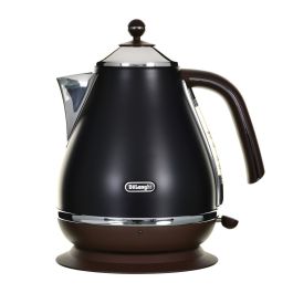 Delonghi KBOV2001.BK Hervidor de Agua Eléctrico 2000W 1.7L Negro Mate / Chocolate
