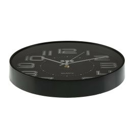 Reloj de Pared Versa Negro Polipropileno 3,7 x 30 x 30 cm