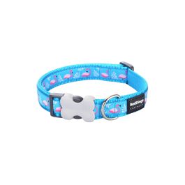 Red Dingo Collar Flamingo Turquoise 12 mm X 20-32 cm Ajustable Nylon para Perro