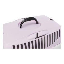 Trixie Caja de transporte Capri 1 para perros, talla XS, 32 x 31 x 48 cm, gris claro y malva