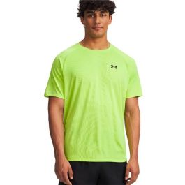 Camiseta de Manga Corta Hombre Under Armour Tech Textured Verde limón 14 Años