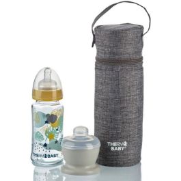 Porta biberones THERMOBABY - aislado - gris jaspeado Porta biberones THERMOBABY - aislado - gris jaspeado