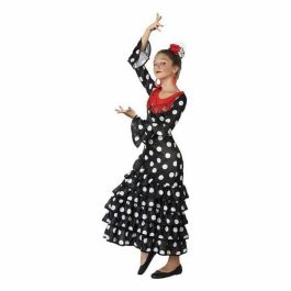 Disfraz Flamenca Sevillana Niña Infantil Negro Lunares Rojos 10-12 Años Paises del Mundo