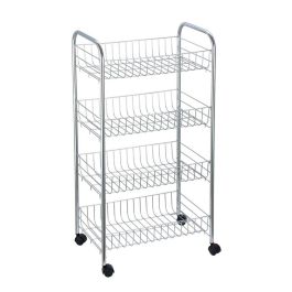 Verdulero de metal cromo 4 pisos 76 cm - Confortime (6 Unidades) Verdulero de metal cromo 4 pisos 76 cm - Confortime (6 Unidades)