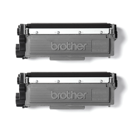 BROTHER pack de 2 cartuchos deToner negro de larga duracion tn2320twin/TN2320TWIN