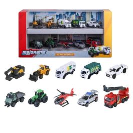 MAJORETTE SMO3467452078976 - Majo City Pack de Regalo de 10 Piezas - Coche de Juguete para Niños a Partir de 3 Años