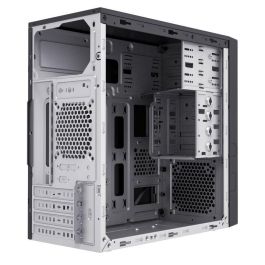 Unykach Caja Micro ATX Aero C12 Negra Aluminio Frontal Elegante Funcional Compacta para Hogar y Oficina