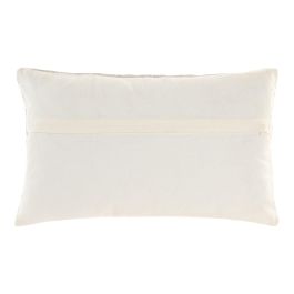 DKD Home Decor India 24 Cojín Crudo Bordado a Mano Algodón 30 x 50 cm (2 Unidades)