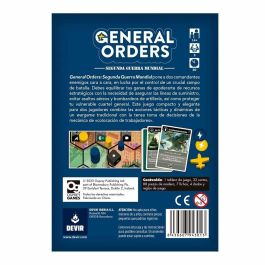 Devir General Orders: Juego de Mesa Segunda Guerra Mundial para 2 Jugadores, 30 Min, 14 Años