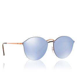 Rayban RB3574N 90351U Gafas de Sol Blaze Round Montura Bronce/Cobre Lente Azul Espejo Filtro 2N 59 mm