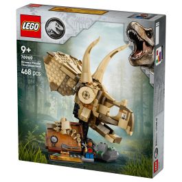 Lego Jurassic World 76969 Fósiles de dinosaurios: Cráneo de triceratops - Juego para niños de 9 años