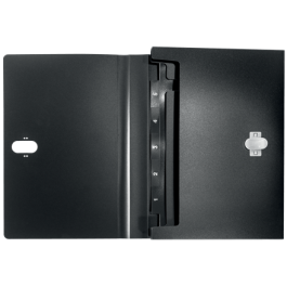 Leitz Carpeta Clasificadora Fuelle Polipropileno 5+1 Compartimentos DIN A4 Negro Reciclado
