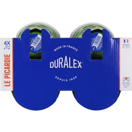 Duralex Set 4 Vasos Picardie 25 cl Verdes - Vasos de vidrio templado para bebida (12 Cajas)