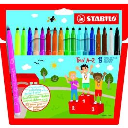Rotulador Fibra Stabilo Trio A-Z 378 Estuche De 18 Precio: 5.50000055. SKU: B1DCP5WC7E