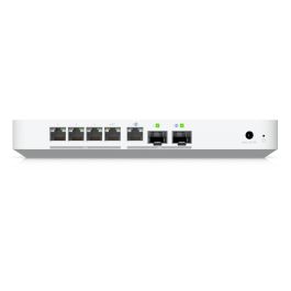 Ubiquiti UCG-Fiber Cloud Gateway 4x2.5G 1x10G 2xSFP+ PoE+30W Soporte 500+ Usuarios Blanco