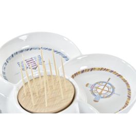 Aperitivo Mediterraneo DKD Home Decor Azul Natural 25 x 10 x 25 cm