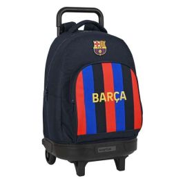 Mochila Escolar con Ruedas F.C. Barcelona Granate Azul marino 33 X 45 X 22 cm