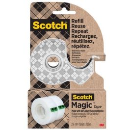 Scotch Dispensador De Acero Inoxidable Recargable Para Cinta Adhesiva + 2 Rollos De 19 mmx13,9M Precio: 8.1312. SKU: B15WFDCZKY