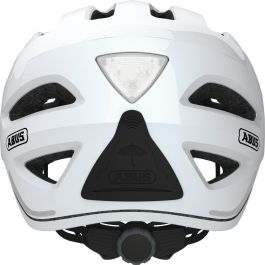 ABUS Pedelec 1.1 Casco Abierto Unisex para Ciclismo, con LED, Blanco Perla Talla M (52-57 cm)