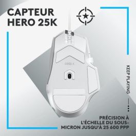 Logitech - G502 X Wire Gaming Mouse - Botones primarios híbridos híbridos de Force Lightforce, Hero Gaming Hero 25K - Sensor blanco Logitech - G502 X Wire Gaming Mouse - Botones primarios híbridos híbridos de Force Lightforce, Hero Gaming Hero 25K - Sensor blanco