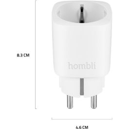 Hombli HBSS-0109 Enchufe Inteligente Wi-Fi EU Blanco Compatible con Amazon Alexa y Google Assistant