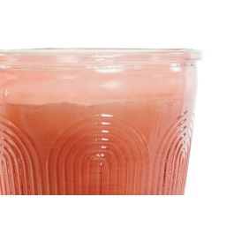 DKD Home Decor Vela Urban de Cristal y Cera, Colores Ámbar, Terracota y Marrón Surtida, 11x11x11 cm, 260g, Juego de 6 Unidades