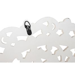DKD Home Decor Decoración Pared Mandala Hindú MDF Blanco 90x90x2 cm