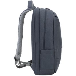 Rivacase 7567 Mochila Portátil 17.3 Pulgadas Prater - Protección Antirrobo, Carga USB, Gris Oscuro