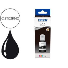 Epson Tinta Negra Botella 102 EcoTank para Et-2700, Et-2750, Et-3700, Et-3750, Et-4750 Precio: 16.50000044. SKU: S0222509