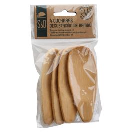 Saveur et Degustation Juego De 4 Cucharas Degustación Eco Concept Bambú Reutilizable 10x4 cm Precio: 1.49999949. SKU: B165ZPBYHN