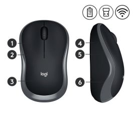 Logitech M185 Ratón Inalámbrico RF Plug & Play con Nano Receptor USB, Diseño Ergonómico, Batería hasta 1 Año, Gris Logitech M185 Ratón Inalámbrico RF Plug & Play con Nano Receptor USB, Diseño Ergonómico, Batería hasta 1 Año, Gris