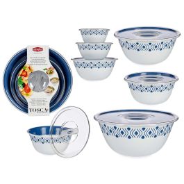 Juego 3 Boles Con Tapa Tosca Azul Stefanplast 29X13CM (4 Unidades) Precio: 64.99000024. SKU: B1BPZLGS9X