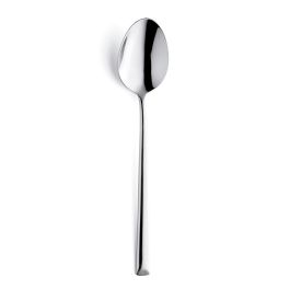 Amefa Cucharas de Mesa Metropole Acero Inoxidable, Caja de 12 Unidades, 21 cm 2,5 mm, Acabado Brillo, Aptas Lavavajillas