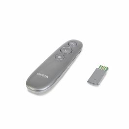 Dicota D32058 Wireless Virtual Presenter RF USB - Puntero láser y mando a distancia con temporizador - Gris