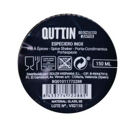 Especiero de acero inoxidable Quttin 150 ml (24 Unidades) Especiero de acero inoxidable Quttin 150 ml (24 Unidades)