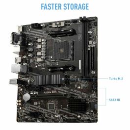 Msi Placa Base AM4 A520M Pro, Socket AM4, Chipset AMD A520, Formato Micro ATX