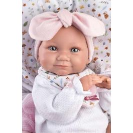 Muñeca tina recien nacida con saquito rosa sin 40cm cuerpo vinilo Muñeca tina recien nacida con saquito rosa sin 40cm cuerpo vinilo
