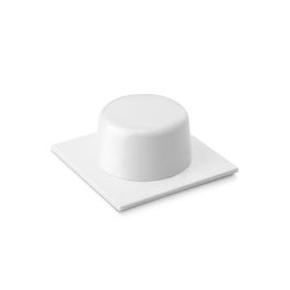 Inofix Tope adhesivo blanco para puertas, PVC con base metálica, blister 2 unid. Precio: 3.50000002. SKU: S7905111